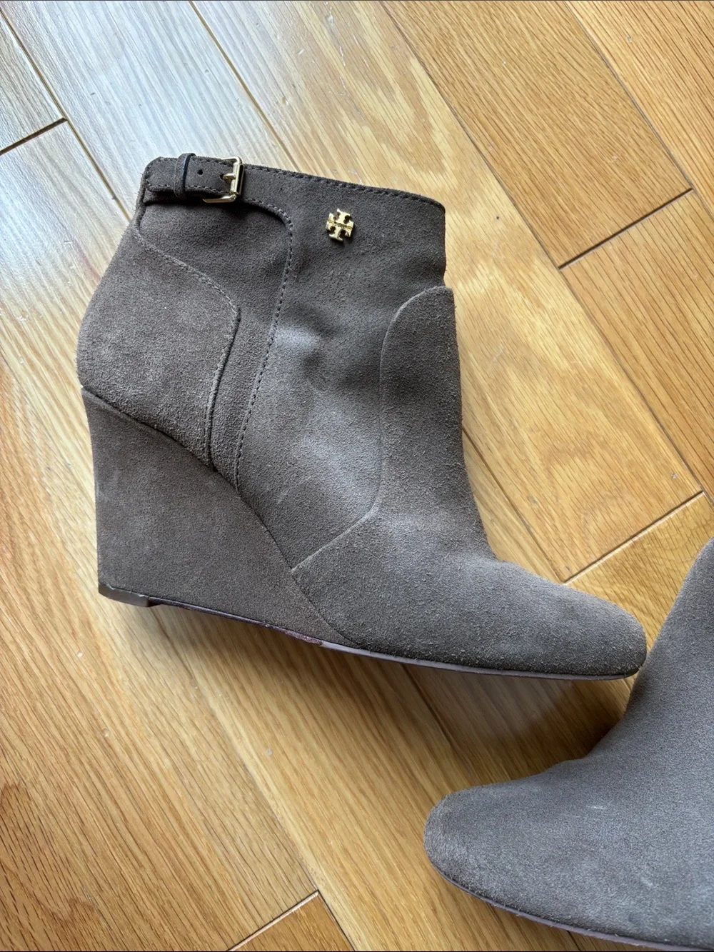 Authentic Tory Burch wedge booties